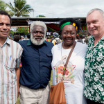 Hon Ralph Regenvanu, Chief Richard, Emelda Davis, Prof Clive Moore Vanuatu 2013