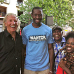 John Pilger (film UTOPIA) Shola Diop, Graham Mooney, Maria Carter 2014