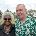 Mrs Bonita Mabo & Prof Clive Moore Vanuatu commemoration ceremony 2013